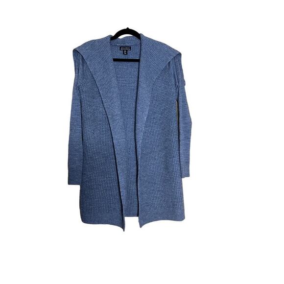 Willi Smith women's size small cardigan wool oversized open front draped collar - Picture 1 of 7